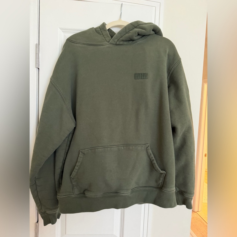 SET Active Olive Green Pullover Hoodie / Pants